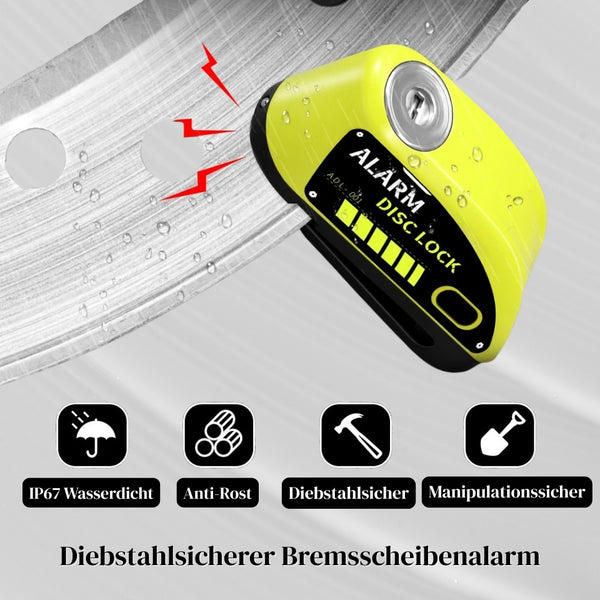 Sicherer Motorradschloss Alarm
